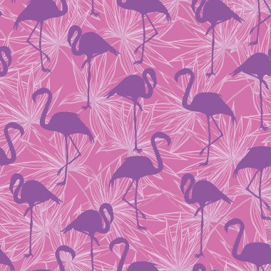 Güzel sorunsuz vektör tropikal desen arka plan ile flami