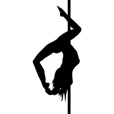 poledance, vektör, illüstrasyon, dans, dansçı, moda, erkek,
