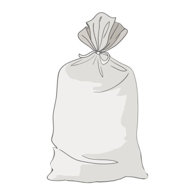 Karikatür tarzı alışveriş torbaları tasarım el çekilmiş