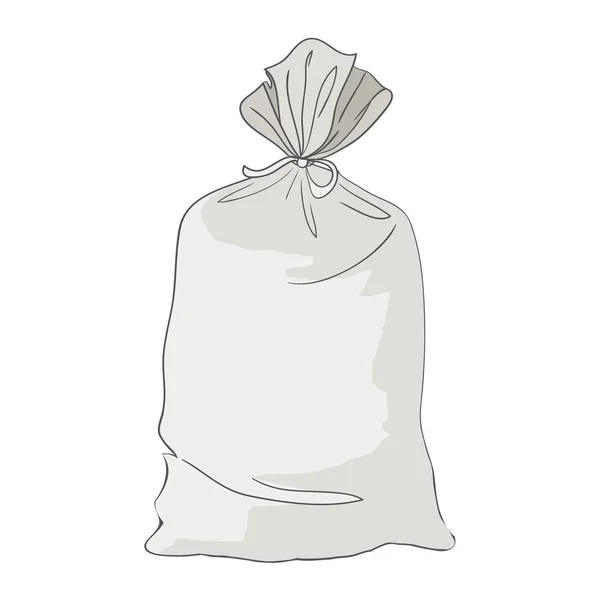 Conception de sacs à provisions dessinés à la main style dessin animé — Image vectorielle
