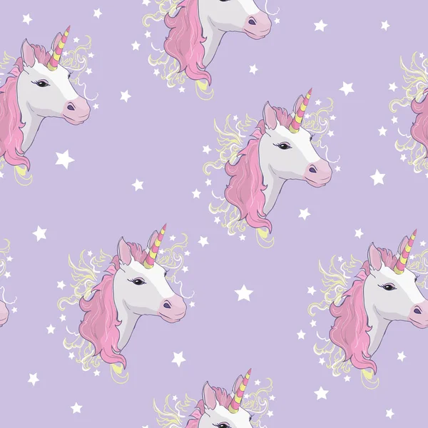 Tek boynuzlu at ve gökkuşağı seamless modeli üzerinde beyaz adam izole