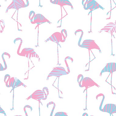 Güzel sorunsuz vektör tropikal desen arka plan ile flami