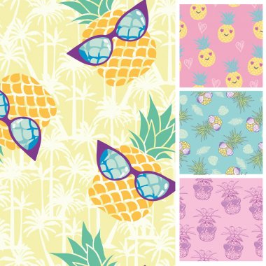 Yaz moda Dikişsiz desen. Doğa T vektör çizim