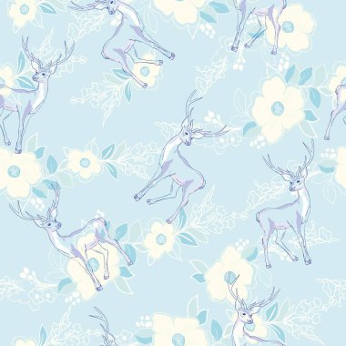 Ren geyiği seamless modeli