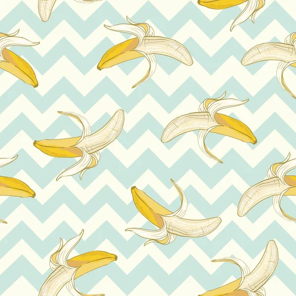 Bananas padrão vetorial. Feito no estilo bonito . —  Vetores de Stock