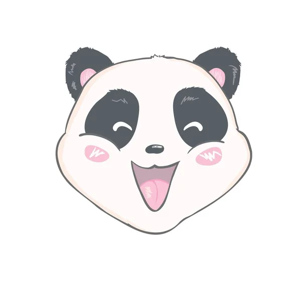 Bonito Panda Vector ilustração — Vetor de Stock