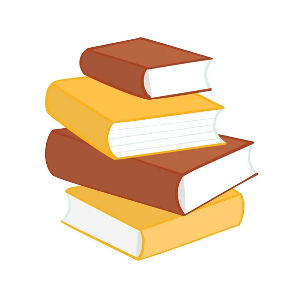 Στοίβα πολύχρωμων βιβλίων — Διανυσματικό Αρχείο