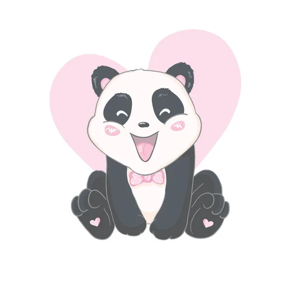 Vector Panda Ilustração Panda Ilustração Vetorial Vetor Animal — Vetor de Stock