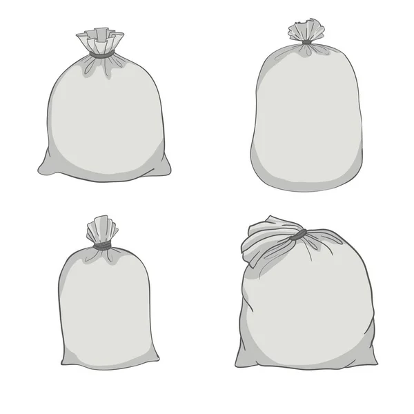 Vecteur Sac Toile Sac Toile Illustration — Image vectorielle