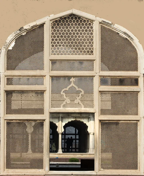 Einzigartiges Grillmuster Des Palastes Aus Dem Jahrhundert Der Lahore — Stockfoto