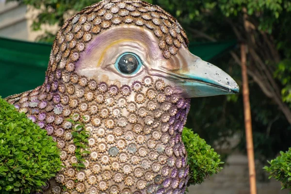 Statue Sparrow Forest — Stock Photo, Image