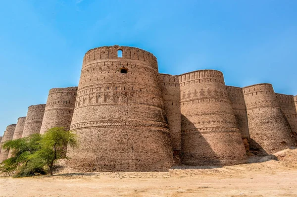 Exterior View Historical Derawart Fort Cholistan Desert — 图库照片