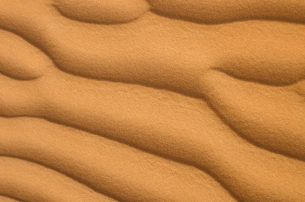 Rippled Pattern Golden Sand — Stock Photo, Image