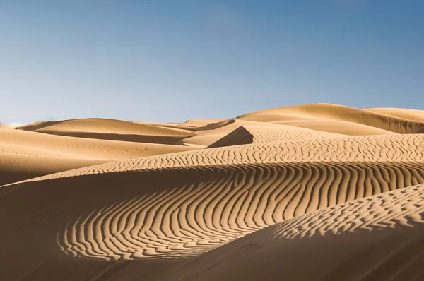 Homokdűnék Képződése Arab Sivatagban — Stock Fotó