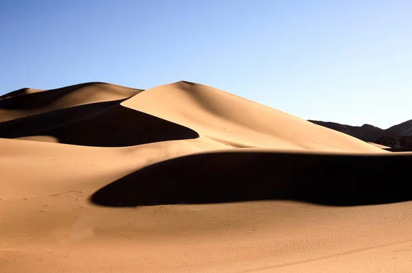 Buracos Negros Nas Dunas Areia — Fotografia de Stock