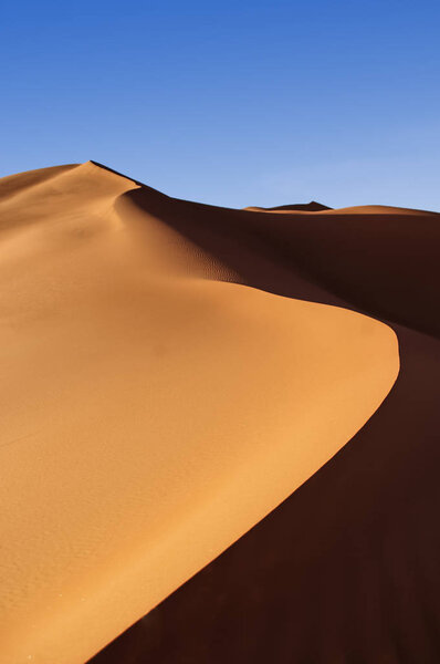 Склоны песков в Аравийской пустыне

