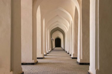 Architectural corridor in the Bukhara Uzbekistan 