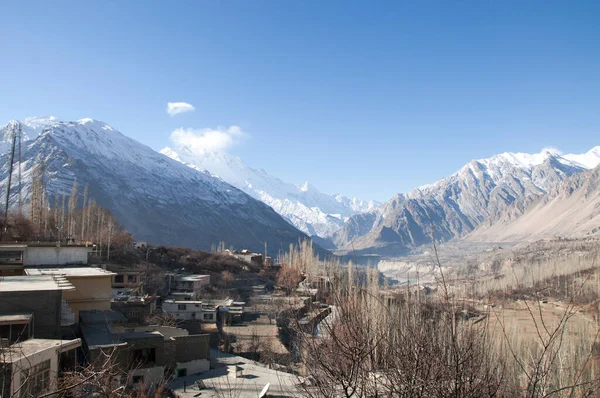 Dorp Het Karakoram Gebergte — Stockfoto