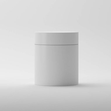 Krem, Tıp veya izole beyaz arka plan üzerinde jel için boş kozmetik paket kapsayıcı