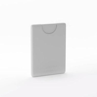 Parfüm Tester Mock-up şablon hazır cep parfüm tasarlamak için tasarım, 3d illüstrasyon izole beyaz arka plan üzerinde