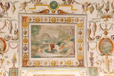 Palazzo Farnese, frescoes in Spring Room clipart