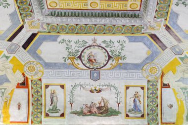 Palazzo Farnese bakire bir Unicorn ile