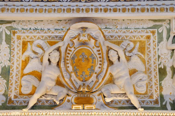 パラッツォ ・ ファルネーゼ - ヘラクレスのロッジアの漆喰 — ストック写真