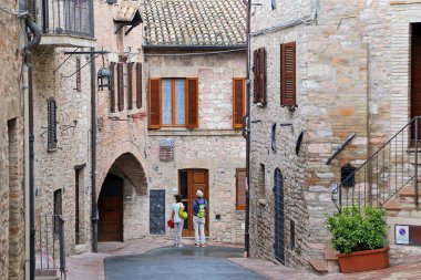 Assisi, küçük kasaba ve umbria, İtalya