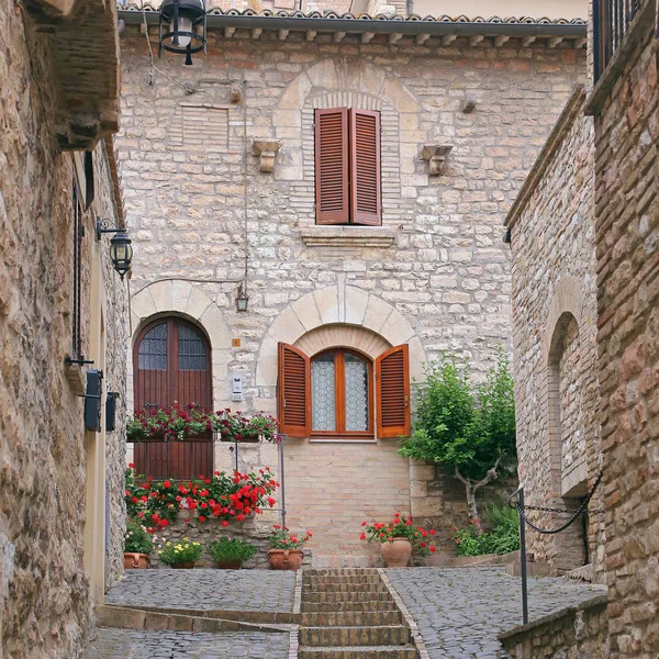 Assisi, liten stad av Umbrien, Italien — Stockfoto
