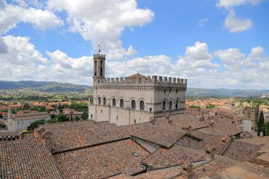 Gubbio wonderfull Konsül Sarayı. Umbria - İtalya