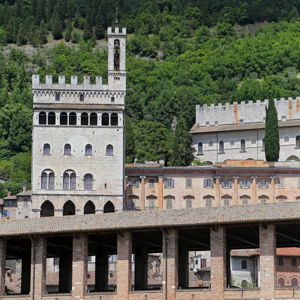 Wonderfull Consuls paleis in Gubbio. Umbria - Italië — Stockfoto