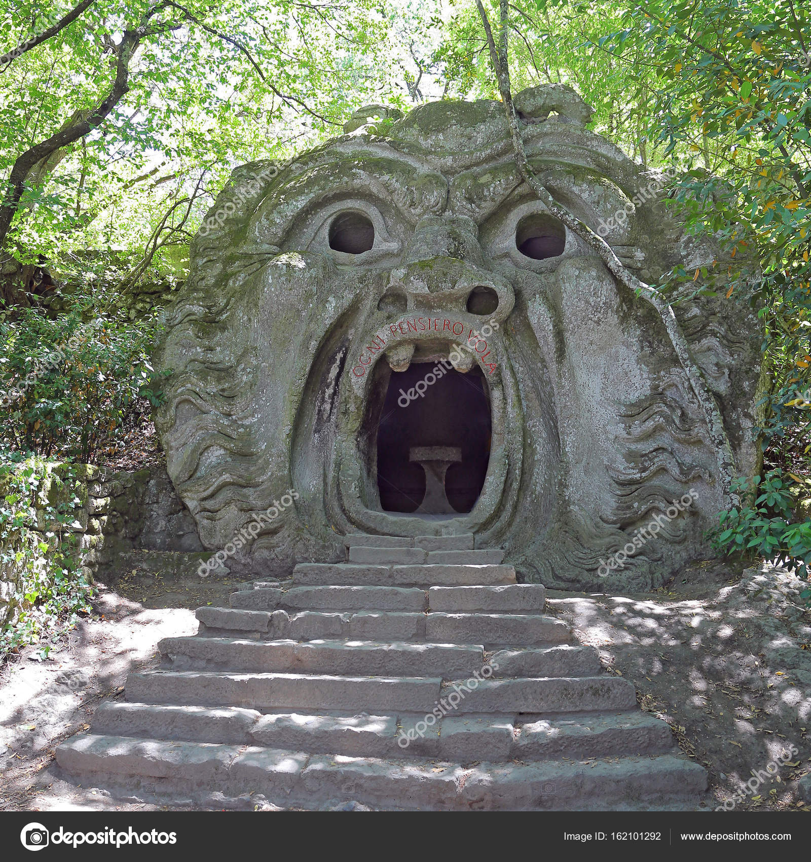 Orcus Mouth Orcus Mouth Sculpture At Famous Parco Dei Mostri