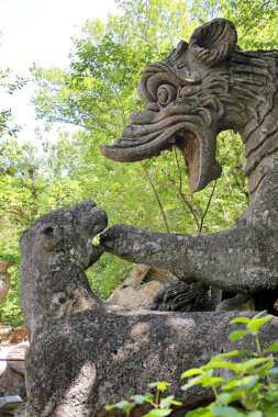 Bomarzo - İtalya canavar parkında Dragon