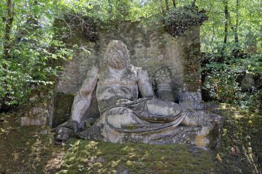 Neptune Bomarzo - İtalya canavar Park'ta