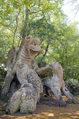 Neptune Bomarzo - İtalya canavar Park'ta