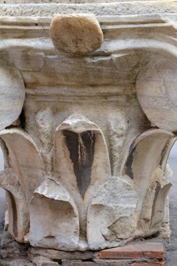 Roma, İtalya - 01 Ekim 2017: Colosseum, Coliseum veya Coloseo, Antik Roma kenti Roma İmparatorluğu'Flavius en büyük şimdiye kadar yapılı sembolü.