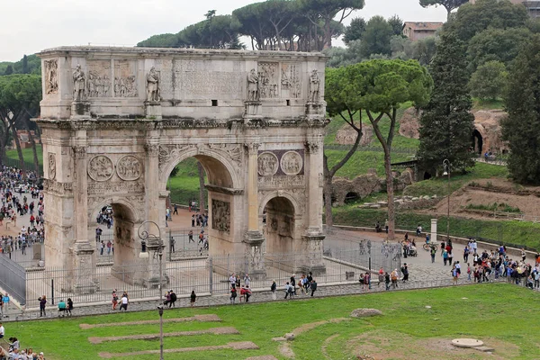 Roma Itálie Října 2017 Oblouk Konstantina Řím — Stock fotografie