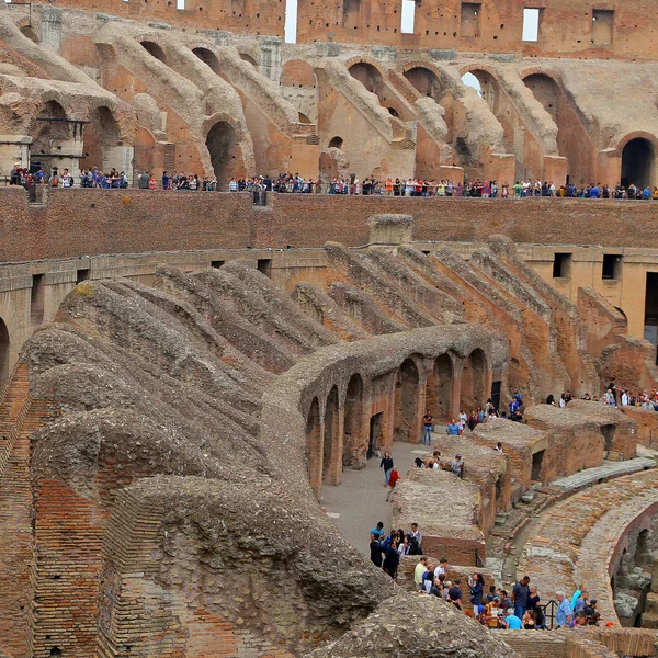 意大利 2017年10月01日 罗马竞技场 竞技场或 Coloseo 弗拉维安露天剧场有史以来最大的标志古罗马帝国 — 图库照片