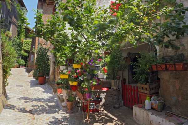 Calcata Viterbo Italien Juli 2019 Calcata Gemeinde Und Stadt Der — Stockfoto