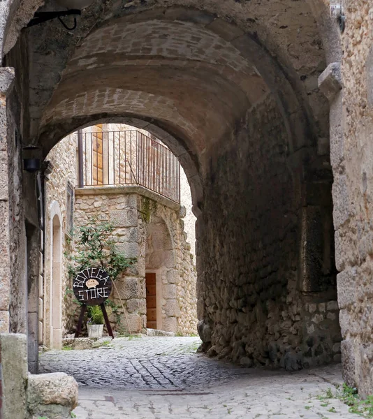 Santo Stefano Sessanio Aquila Ιταλια Αυγουστου 2019 Santo Stefano Sessanio — Φωτογραφία Αρχείου