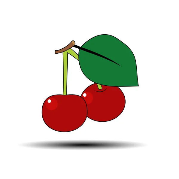 Ягода фрукти червоний — стоковий вектор