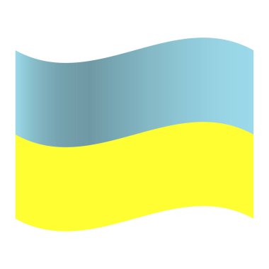 Ukrayna bayrağı. vektör çizim. Orijinal renk.