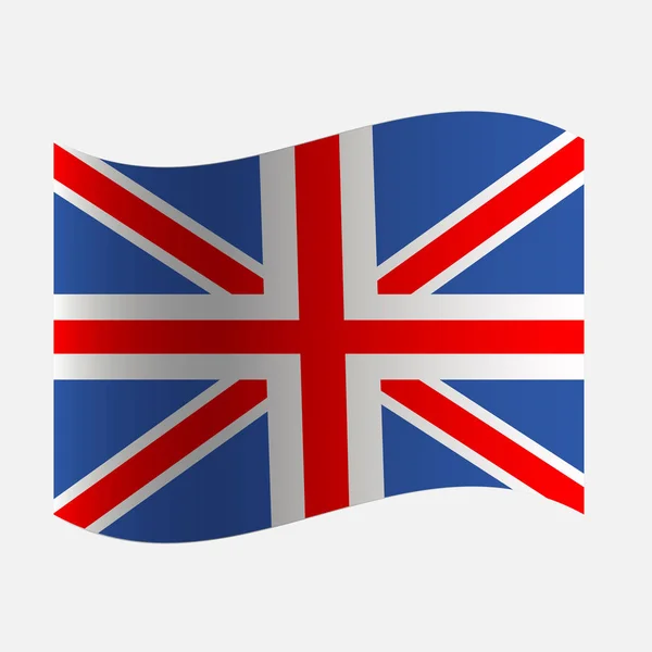 Flaga Wielkiej Brytanii, Anglii symbol wektor symbol ikona designu. Piękna ilustracja na białym tle — Wektor stockowy
