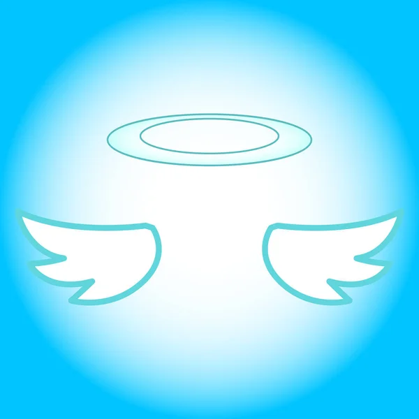 Andělská křídla karikatura ikony — Stockový vektor
