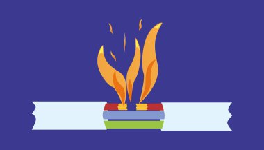 Kablo ara bağlantıyı kes, kırılma afiş arka plan, vektör çizim