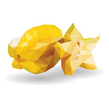 carambola, star beyaz arka plan üzerinde izole meyve.