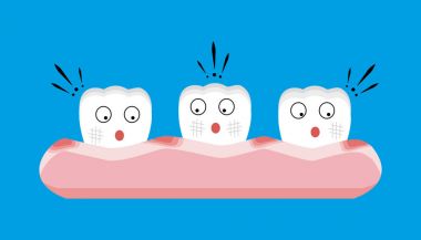 Dişeti iltihabı ve kan, diş kavramı