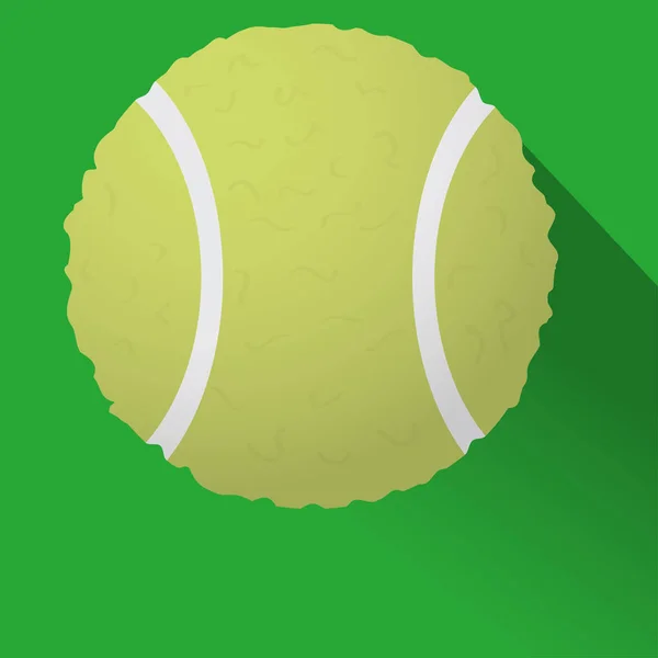Beyaz arka planda tenis topu. Vektör illüstrasyonu — Stok Vektör