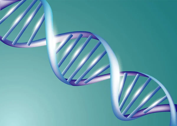 Soyut Dna strand sembolü. Beyaz arka plan üzerinde izole. Vektör çizim, eps 8.