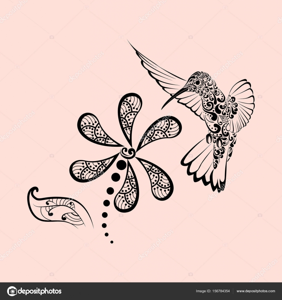 la main Colibri hibiscus pour adulte anti Coloriages de stress Dessinés la main Colibri hibiscus pour adulte anti Coloriages de stress impression t shirt